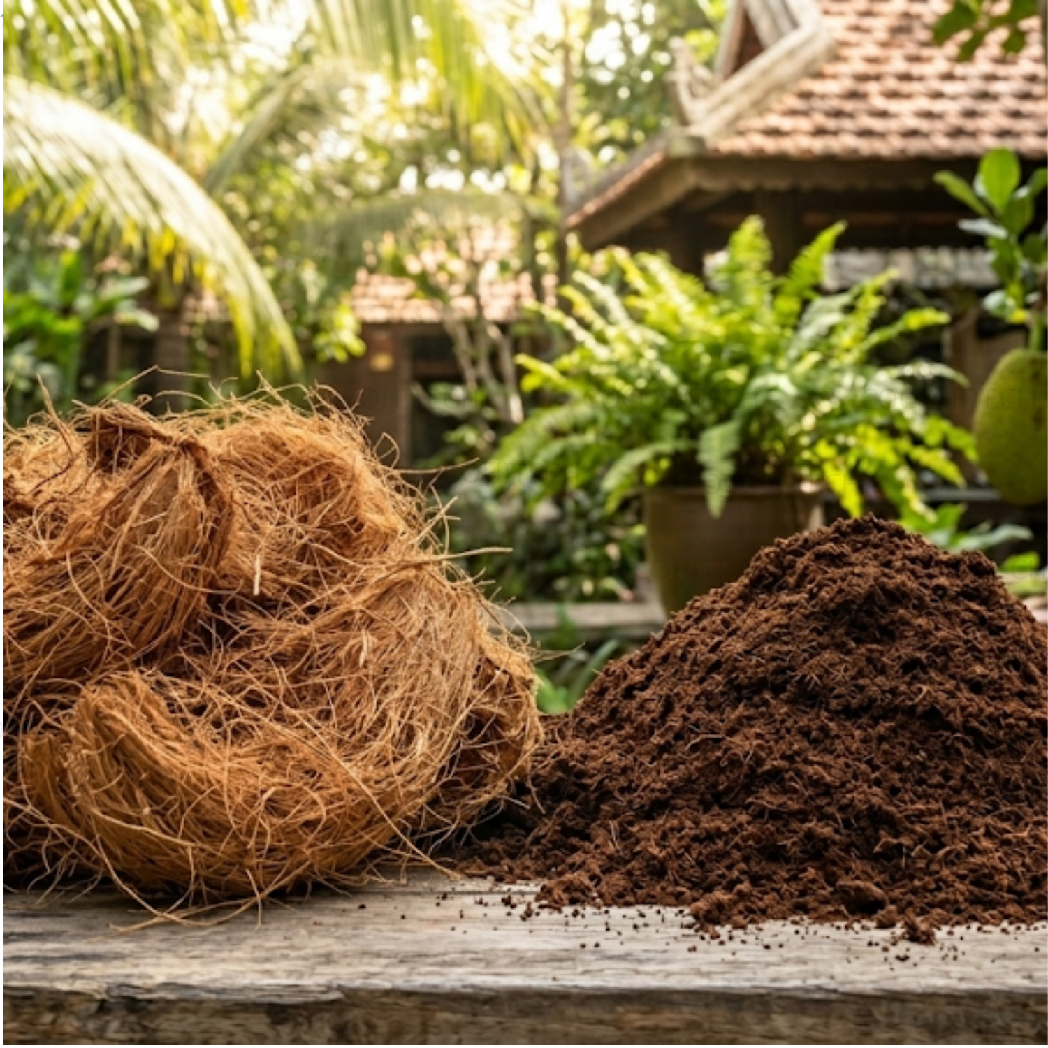 Ưu điểm của xơ dừa và mụn dừa