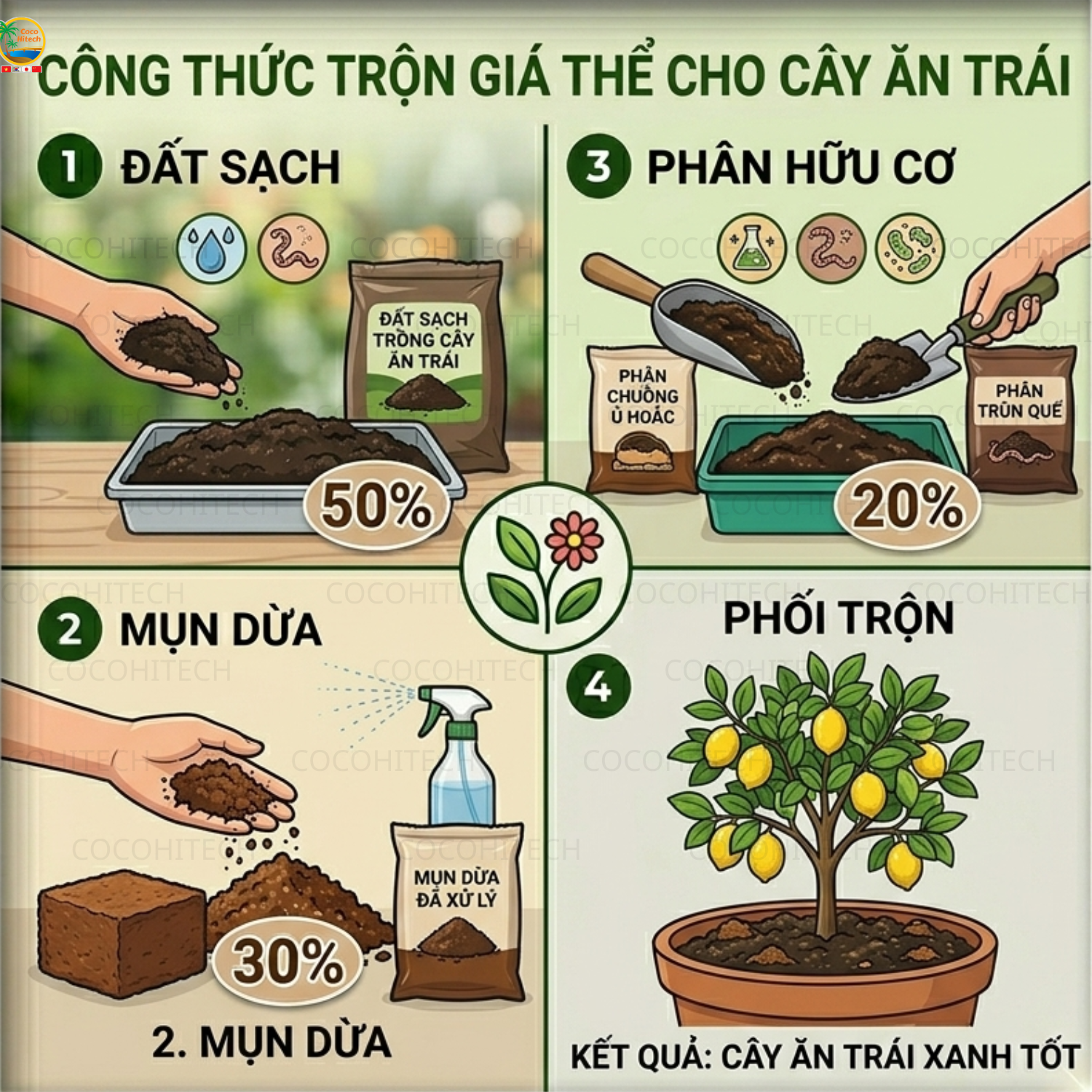 Công thức cho cây ăn trái