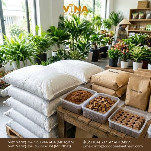 Khám phá 7 cách dùng xơ dừa trồng cây cảnh hiệu quả, giúp giữ ẩm, thoát nước tốt, hạn chế nấm mốc và hỗ trợ rễ phát triển khỏe.