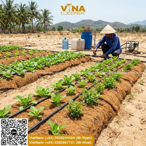Gợi ý 10 loại cây trồng trên đất cát chịu hạn tốt, năng suất cao và cách cải tạo đất cát bằng mụn dừa, xơ dừa giúp giữ ẩm, giữ phân hiệu quả.