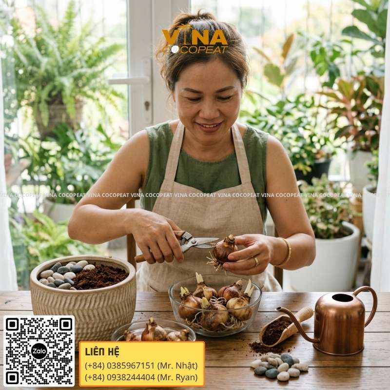 Chuẩn bị trước khi trồng hoa thủy tiên