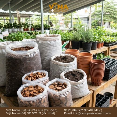 Khám phá 15 loại giá thể trồng cây tốt nhất hiện nay, từ xơ dừa, trấu hun, perlite đến đất nung, kèm cách chọn và phối trộn hiệu quả.