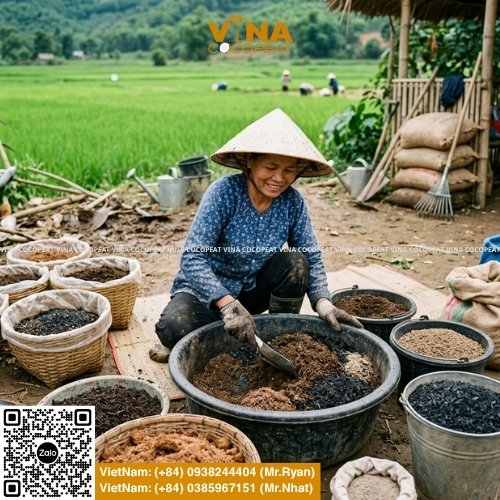 Tìm hiểu 5 cách ứng dụng mụn dừa trong sản xuất phân bón, từ đất sạch, phân hữu cơ vi sinh, hữu cơ khoáng, giá thể dinh dưỡng đến compost tại nhà.