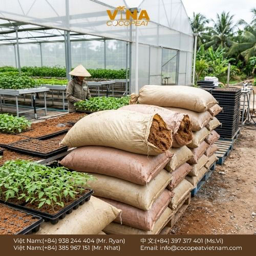Khám phá 3 tiêu chí vàng khi mua xơ dừa giá sỉ: chất lượng EC/pH đạt chuẩn, nguồn cung ổn định và chính sách hỗ trợ uy tín.