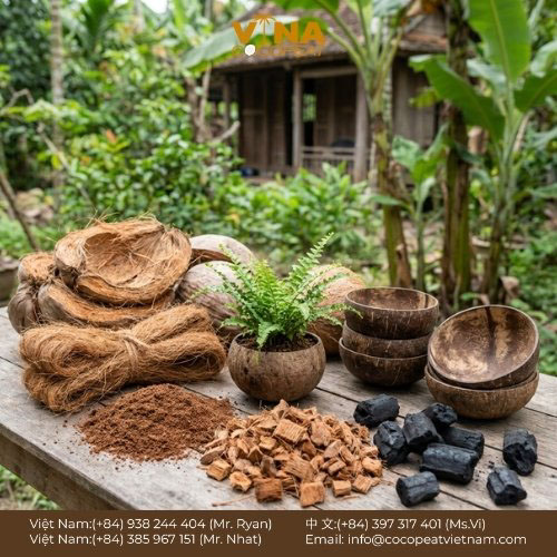 10 Công Dụng Tuyệt Vời Của Vỏ Dừa Khô Bạn Nên B