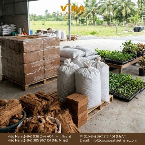 Khám phá 3 tiêu chí vàng khi mua xơ dừa giá sỉ: chất lượng EC/pH đạt chuẩn, nguồn cung ổn định và chính sách hỗ trợ uy tín.