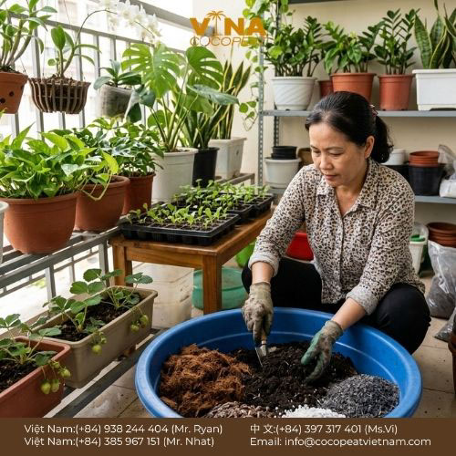Khám phá 7 cách dùng xơ dừa trồng cây cảnh hiệu quả, giúp giữ ẩm, thoát nước tốt, hạn chế nấm mốc và hỗ trợ rễ phát triển khỏe.