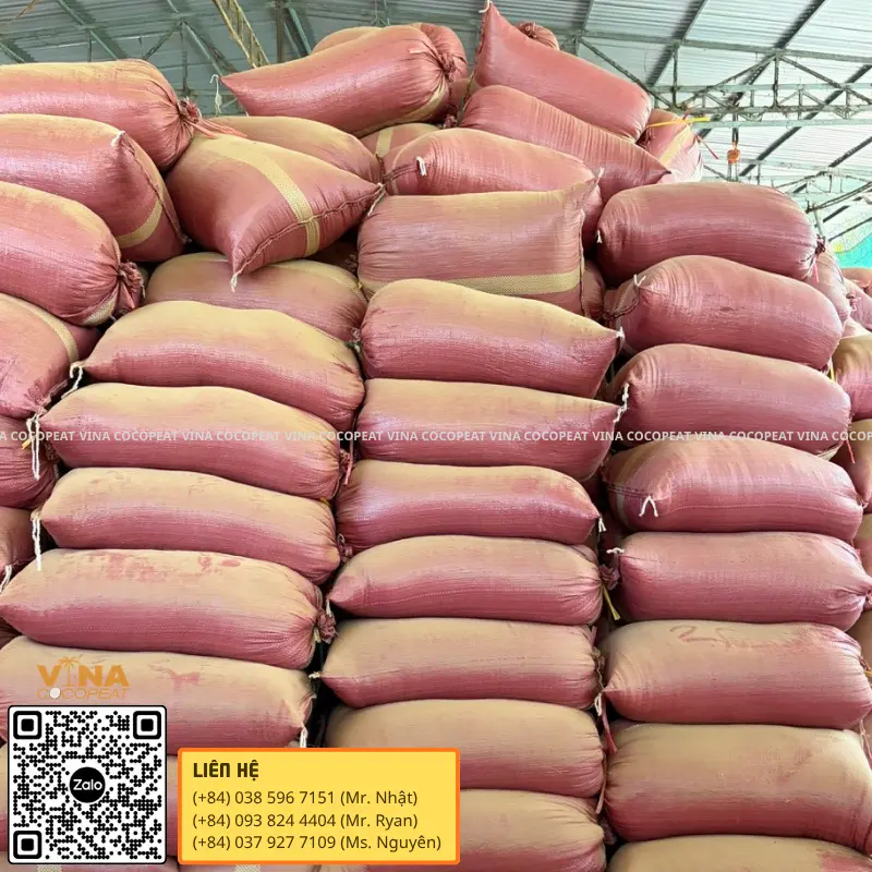 Bao mụn dừa đã xử lý đóng bao phục vụ trồng rau, cây cảnh và nông nghiệp tại Thành phố Hồ Chí Minh