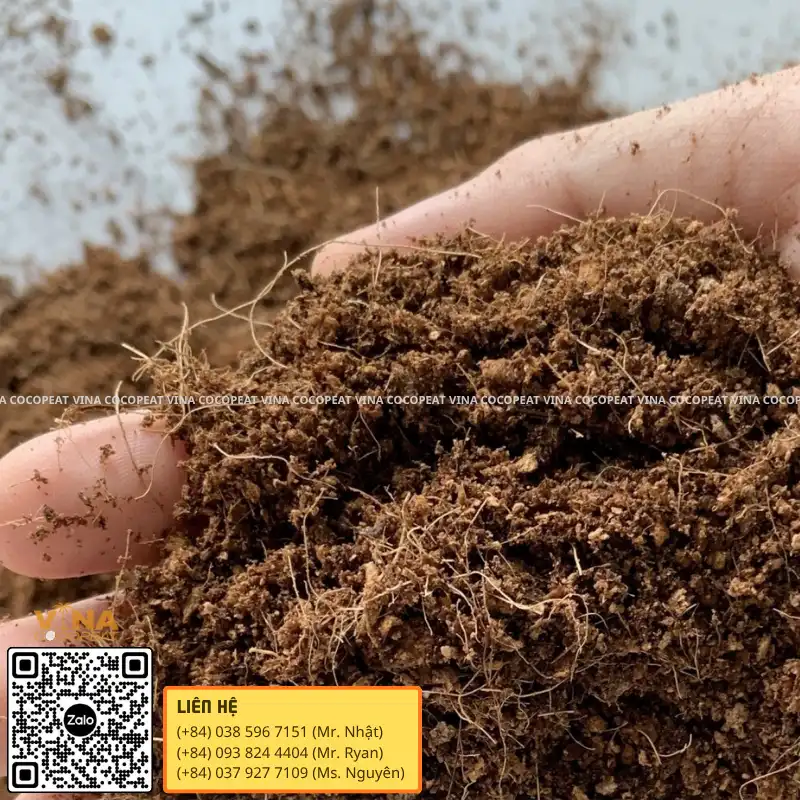 Cách xử lý xơ dừa trước khi trồng cây để loại bỏ Tanin và Lignin