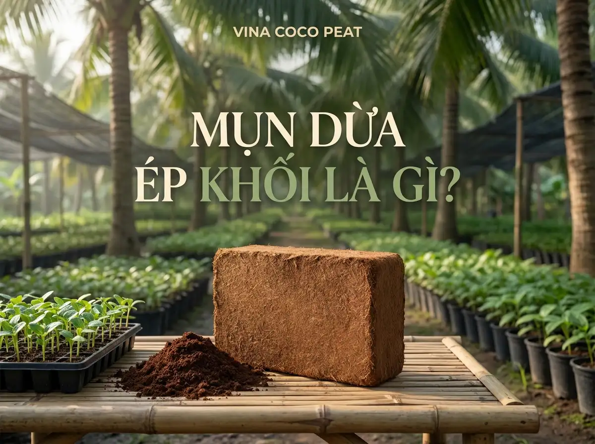 Mụn dừa ép khối là gì và ứng dụng làm giá thể trồng cây