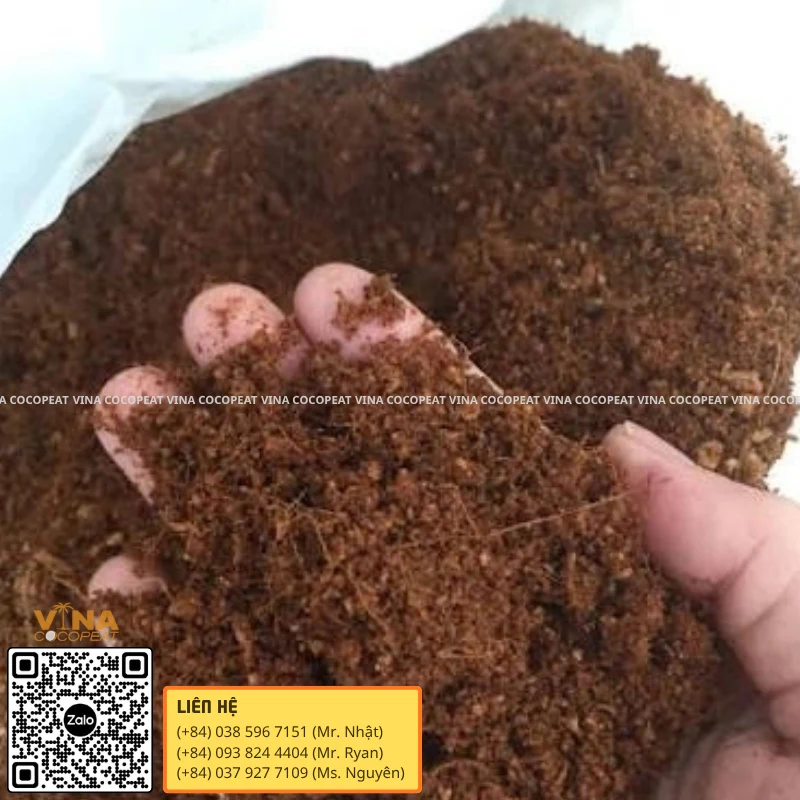 Mụn dừa Low EC đã xử lý sạch muối, EC thấp và tơi xốp cho cây trồng