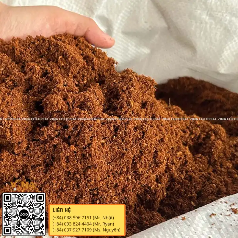 Mụn dừa xuất khẩu dạng tơi đóng bao dùng làm giá thể trồng cây