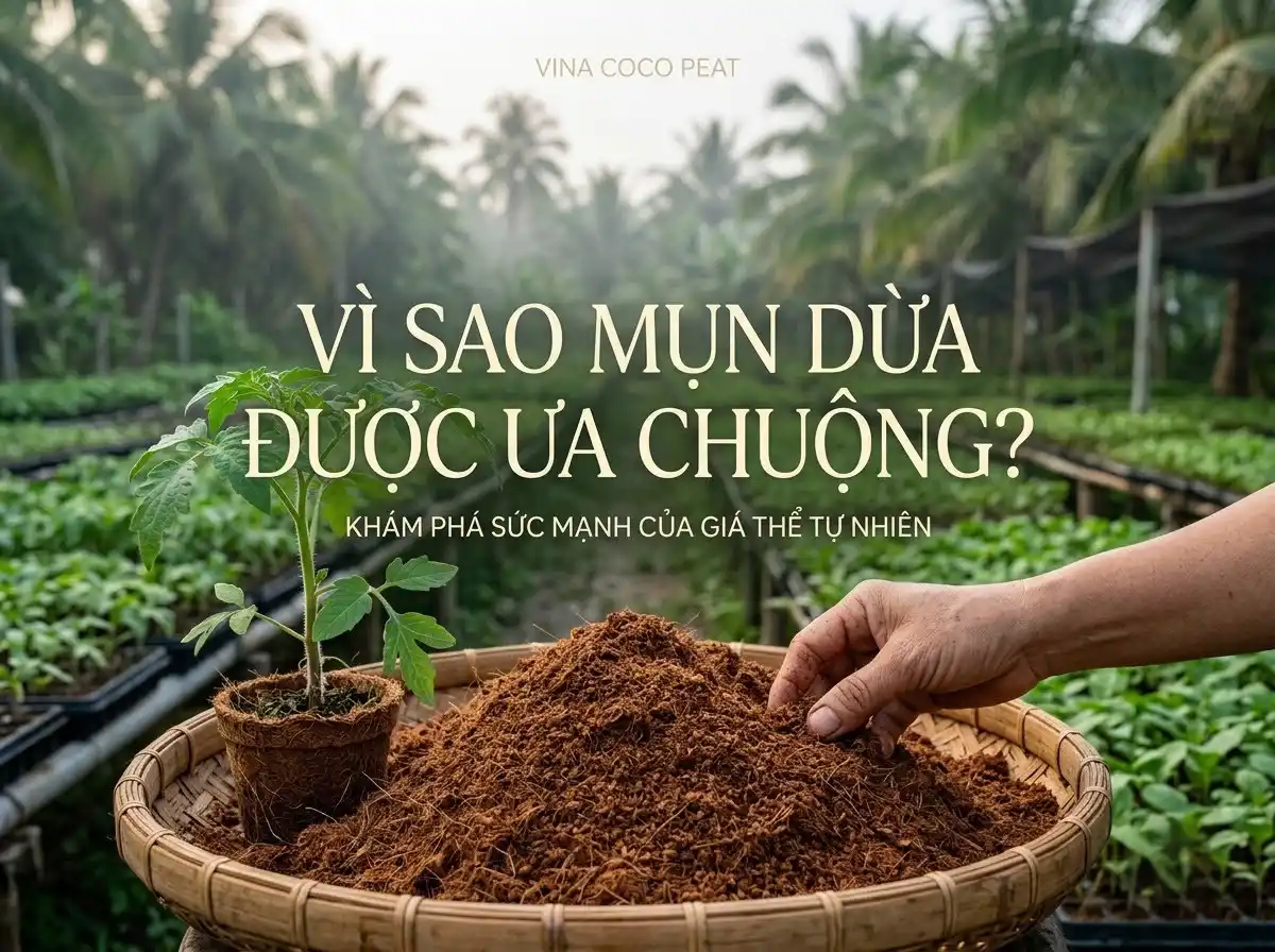 Tại sao mụn dừa được sử dụng phổ biến trong trồng trọt và làm giá thể tự nhiên