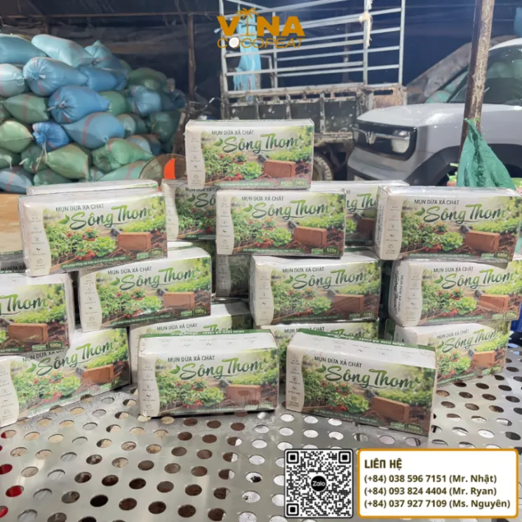Tổng Quan Về Viên Nén Mụn Dừa Xả Chát Sông Thom 500g
