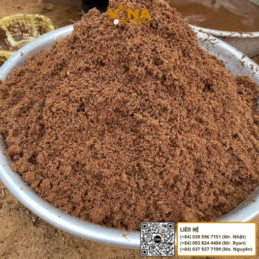 Mụn dừa nguyên liệu tại Bến Tre phục vụ sản xuất giá thể và cung ứng số lượng lớn cho nhà vườn